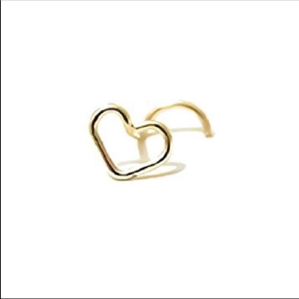 ❌❌SOLD❌❌💎🆕2-Heart Shaped Nose Screw - Picture 3 of 8